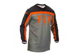 FLY RACING F-16 2020 dres na motokros, barva šedá černá oranžová