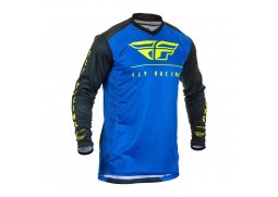 FLY RACING LITE 2020 dres na motokros, barva modrá černá hi-vis