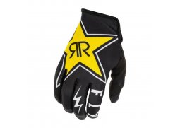 FLY RACING LITE 2020 Rockstar rukavice na motokros, barva černá bílá