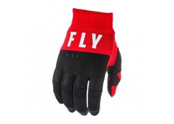 FLY RACING F-16 2020 rukavice na motokros, barva červená černá bílá