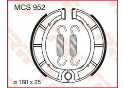 TRW MCS952 brzdové pakny čelisti na motorku