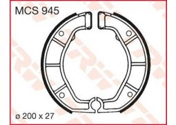 TRW MCS945 brzdové pakny čelisti na motorku