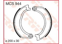 TRW MCS944 brzdové pakny čelisti na motorku