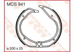 TRW MCS941 brzdové pakny čelisti na motorku