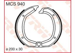 TRW MCS940 brzdové pakny čelisti na motorku