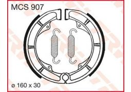 TRW MCS907 brzdové pakny čelisti na motorku