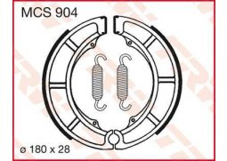 TRW MCS904 brzdové pakny čelisti na motorku