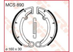 TRW MCS890 brzdové pakny čelisti na motorku