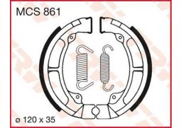 TRW MCS861 brzdové pakny čelisti na motorku