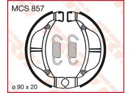 TRW MCS857 brzdové pakny čelisti na motorku