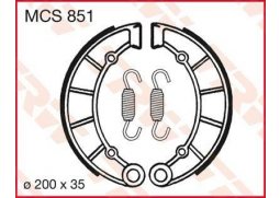 TRW MCS851 brzdové pakny čelisti na motorku