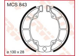 TRW MCS843 brzdové pakny čelisti na motorku