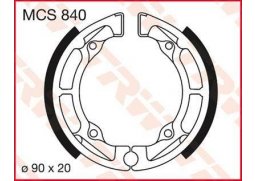 TRW MCS840 brzdové pakny čelisti na motorku