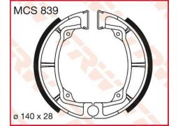TRW MCS839 brzdové pakny čelisti na motorku