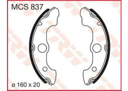 TRW MCS837 brzdové pakny čelisti na motorku