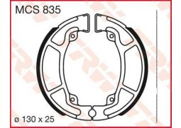 TRW MCS835 brzdové pakny čelisti na motorku