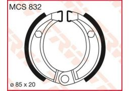 TRW MCS832 brzdové pakny čelisti na motorku