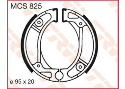 TRW MCS825 brzdové pakny čelisti na motorku
