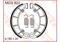 TRW MCS822 brzdové pakny čelisti na motorku