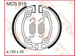 TRW MCS819 brzdové pakny čelisti na motorku