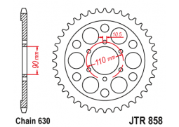 JT JTR858.35 Zadní kolečko (rozeta), 35 zubů, 630
