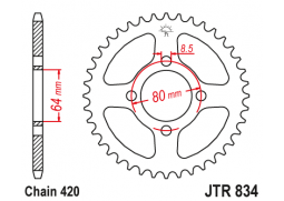 JT JTR834.39 Zadní kolečko (rozeta), 39 zubů, 420