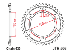 JT JTR506.41 Zadní kolečko (rozeta), 41 zubů, 630