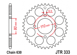 JT JTR333.41 Zadní kolečko (rozeta), 41 zubů, 630