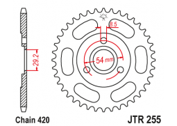 JT JTR255.42 Zadní kolečko (rozeta), 42 zubů, 420