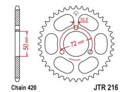 JT JTR216.47 Zadní kolečko (rozeta), 47 zubů, 420