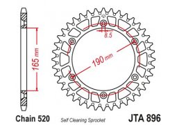 JT JTA896.50 Zadní kolečko (rozeta), 50 zubů, 520