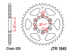 JT JTR1845.37 Zadní kolečko (rozeta), 37 zubů, 520