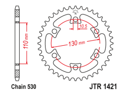 JT JTR1421.36 Zadní kolečko (rozeta), 36 zubů, 530