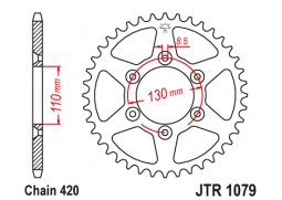 JT JTR1079.53 Zadní kolečko (rozeta), 53 zubů, 420