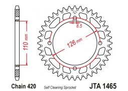 JT JTA1465.47 Zadní kolečko (rozeta), 47 zubů, 420