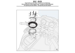 Kappa BF47K redukce pro montáž TANKLOCK tankvaku na víčko nádrže motorky pro BMW R 1200 RT (05-13) BMW R 1200 RT rok 05-13