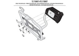 Kappa KTL1156KIT montážní kit pro upevnění KS250 Tool Box on KL5126 BMW G 310 GS (17-19), HONDA X ADV 750 (17-19) BMW G 310 GS rok 17-20