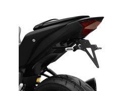 Držák SPZ YAMAHA YZF R3 320 19-20, nastavitelný, černý, s držákem odrazky