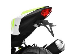 Držák SPZ KAWASAKI Ninja / Z125 19-20, nastavitelný, černý, s držákem odrazky