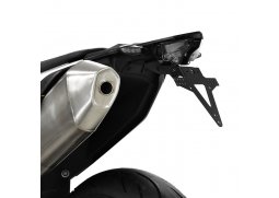 Držák SPZ KTM 690 SMC 19-21, nastavitelný, černý, s držákem odrazky