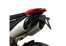 Držák SPZ DUCATI Hypermotard 950 19-20, nastavitelný, černý, s držákem odrazky