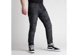 BROGER JEANS OHIO RAW WASHED BLACK kalhoty na motorku