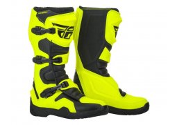 Fly Racing Maverik NEW černé hi-vis žluté krosové boty na motorku