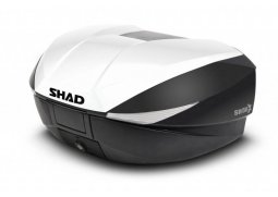 Shad Vrchní kufr na motorku s barevným krytem SH58X bílá with PREMIUM lock