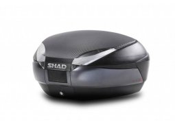 Shad Vrchní kufr na motorku s barevným krytem SH48 karbon with PREMIUM SMART lock