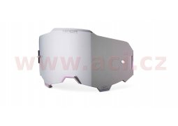 náhradní plexi pro brýle 100% ARMEGA HIPER stříbrné chromové, Anti-fog