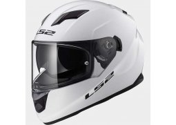 LS2 FF320 STREAM EVO GLOSS WHITE lesklá bílá integrální helma na motorku