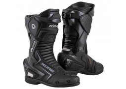 Kore Sport 2.0, černé sportovní kožené boty na motorku