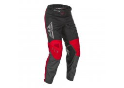 FLY RACING KINETIC K121 2021 kalhoty na motokros, barva červená šedá černá