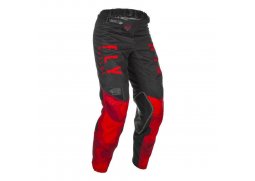 FLY RACING KINETIC K221 2021 kalhoty na motokros, barva červená černá